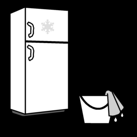 clean the refrigirator
